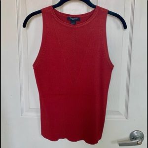 Sleeveless WHBM rust colored top